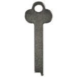 Flat Steel Key Blank 38mm