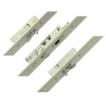 Fullex XL Latch 3 Hooks 2 Anti Lift Pins Flat 44mm White Faceplate Double Spindle Multipoint Door Lock