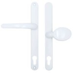 Millenco Lever Moveable Pad UPVC Multipoint Door Handles - 117mm/86mm PZ Sprung 237mm Screw Centres